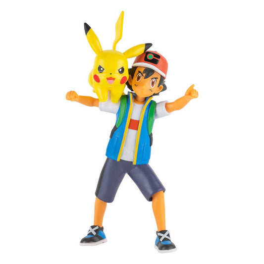 Pokémon Battle Feature Figuren Ash & Pikachu 11 cm Image 1