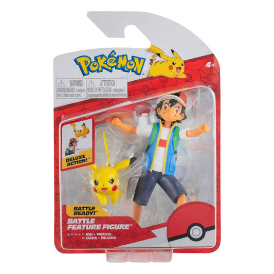 Pokémon Battle Feature Figuren Ash & Pikachu 11 cm Image 2