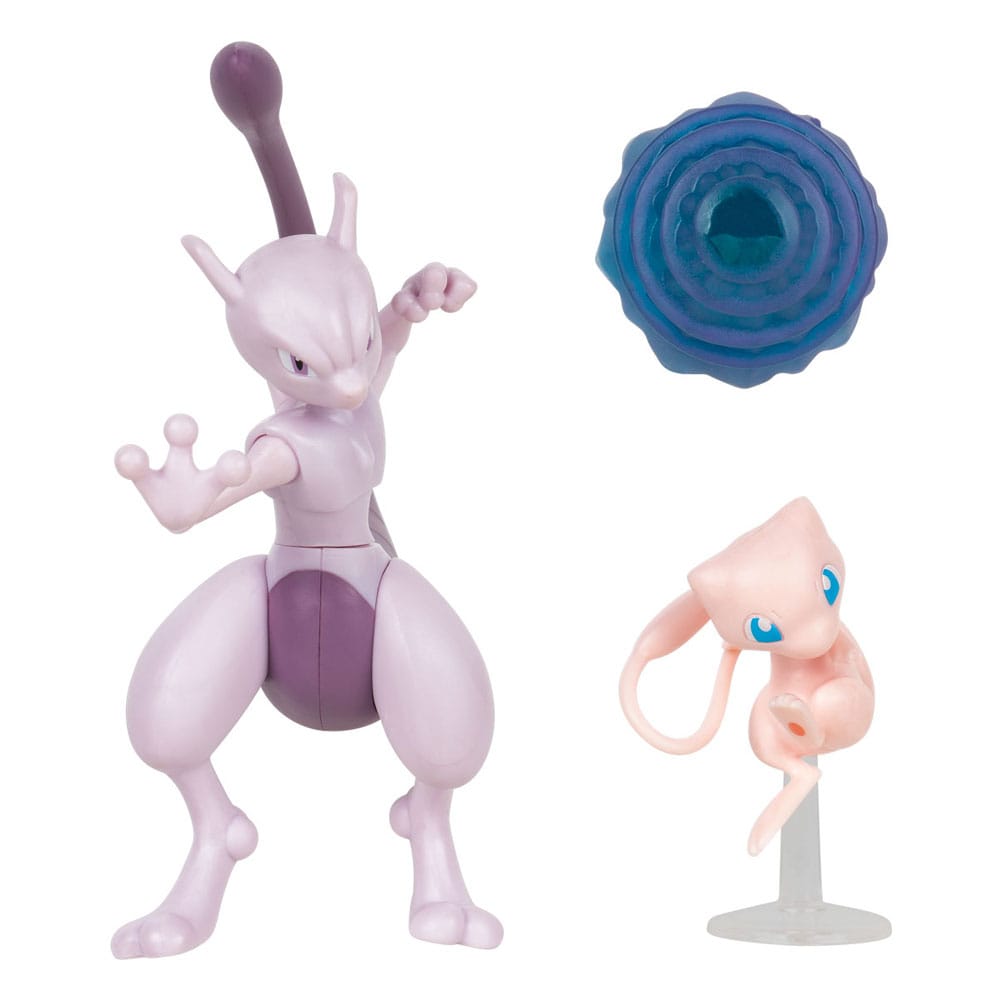 Pokémon Figuren 2er-Pack Mewtwo 10 cm & Mew 5 cm Image 1