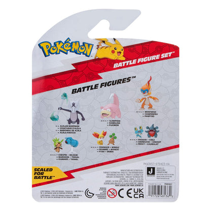 Pokémon Battle Figure Set Figuren 3er-Pack Piepi, Tanhel, Lauchzelot 5 cm Image 4