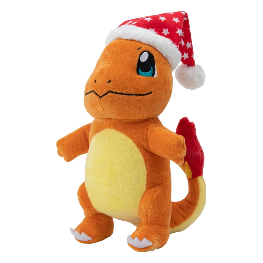 Pokémon Plüschfigur Winter Glumanda mit Weihnachtsmütze 20 cm Image 2