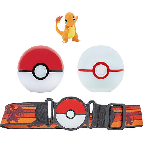 Pokémon Clip'n'Go Poké Gürtel Set Pokéball, Luxusball & Glumanda Image 1