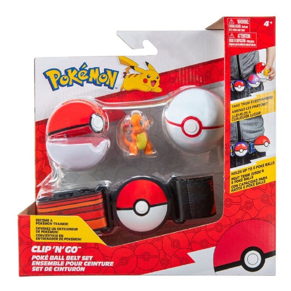 Pokémon Clip'n'Go Poké Gürtel Set Pokéball, Luxusball & Glumanda Image 5