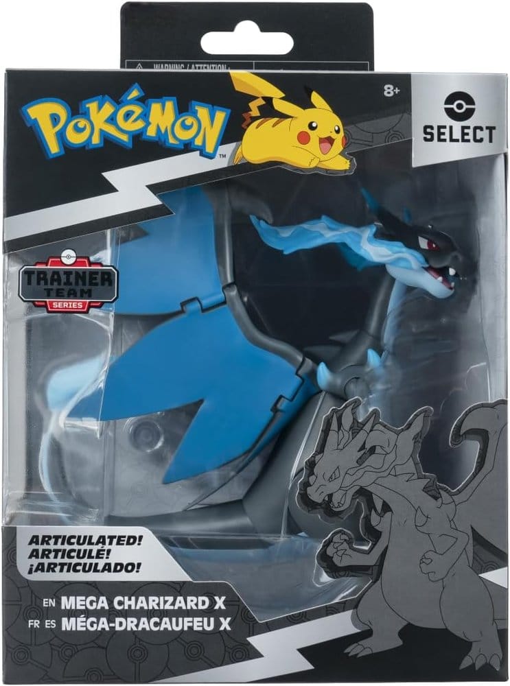 Pokémon Select Super-Articulated Figur Mega Charizard X 15 cm Image 4