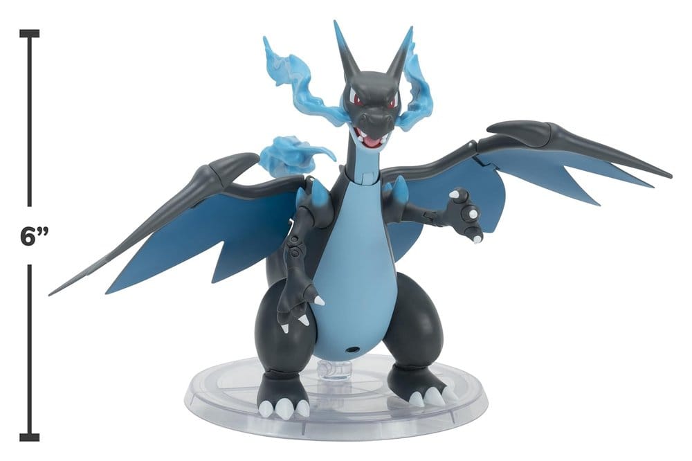 Pokémon Select Super-Articulated Figur Mega Charizard X 15 cm Image 5