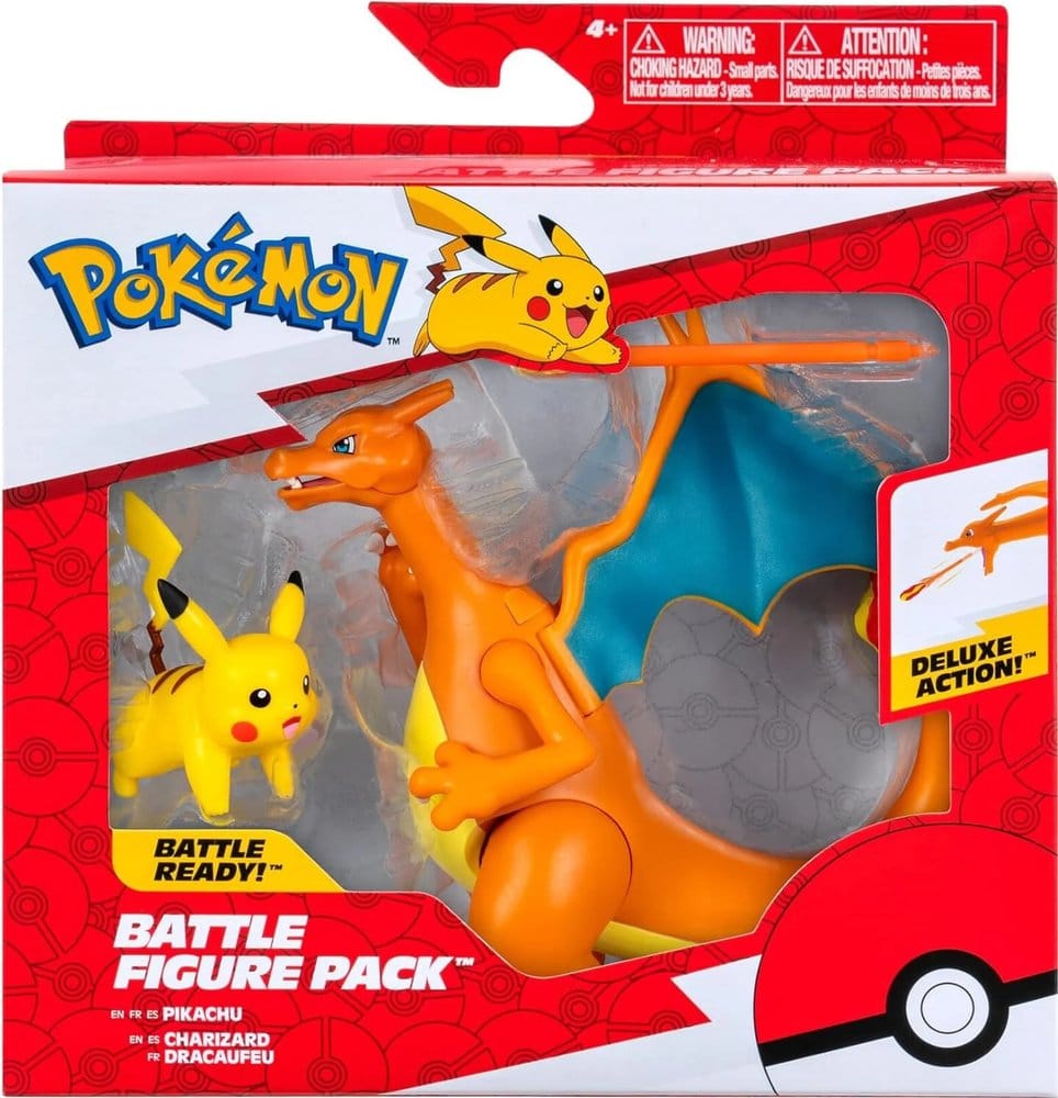 Pokémon Figuren 2er-Pack Glurak 11 cm &amp; Pikachu 5 cm Image 2
