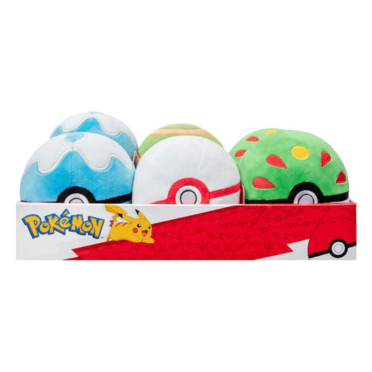 Pokémon Plüschfiguren Pokébälle 10 cm Sortiment (6) Image 1
