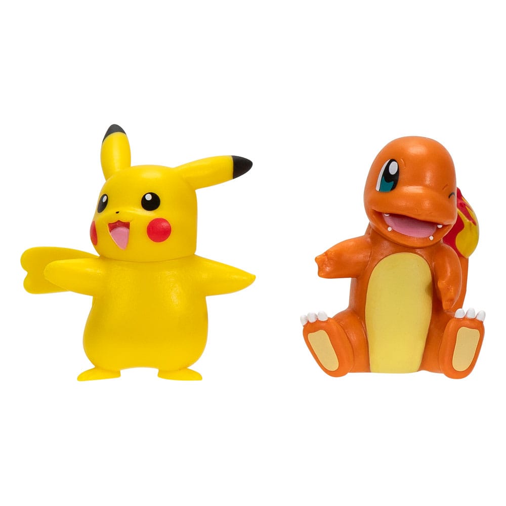 Pokémon Battle Figure First Partner Set Figuren 2er-Pack Glumanda #2, weiblicher Pikachu Image 1