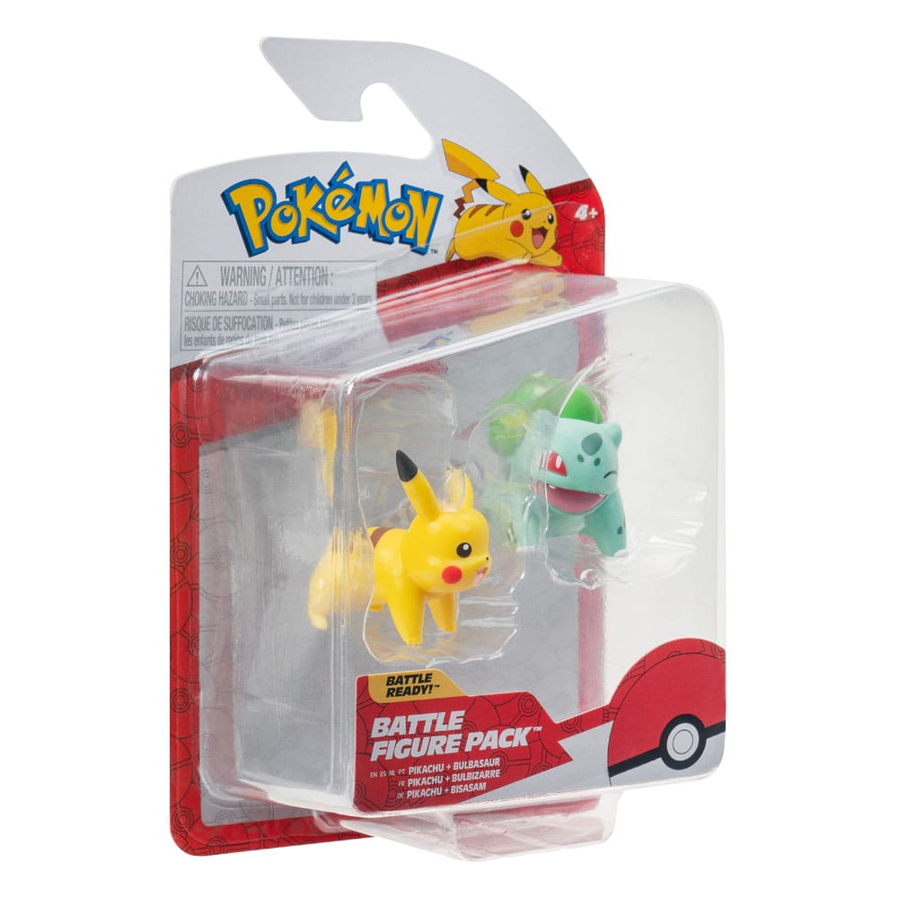 Pokémon Battle Figure First Partner Set Figuren 2er-Pack Bisasam #2, Pikachu #1 Image 3