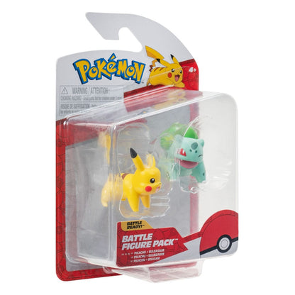 Pokémon Battle Figure First Partner Set Figuren 2er-Pack Bisasam #2, Pikachu #1 Image 3