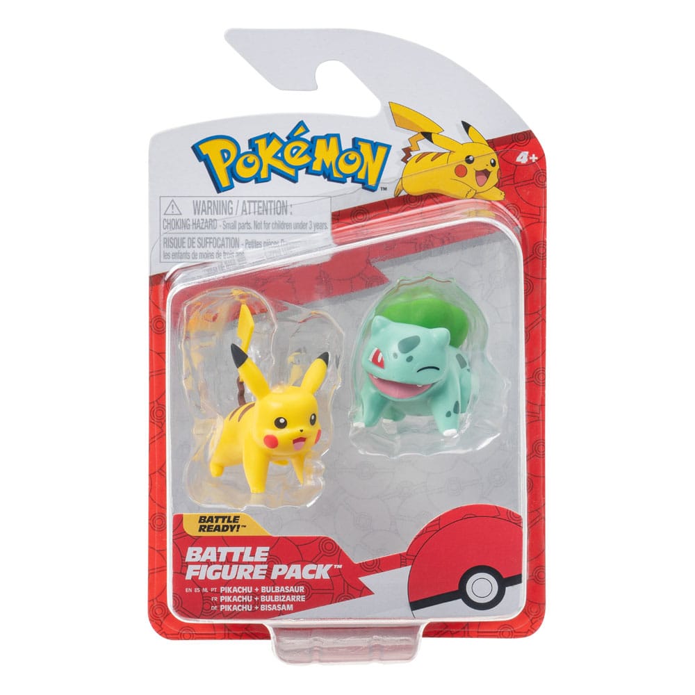 Pokémon Battle Figure First Partner Set Figuren 2er-Pack Bisasam #2, Pikachu #1 Image 5