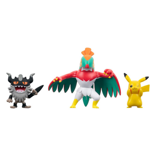 Pokémon Battle Figure Set Figuren 3er-Pack Pikachu #8, Mauzinger, Resladero 5 cm Image 1