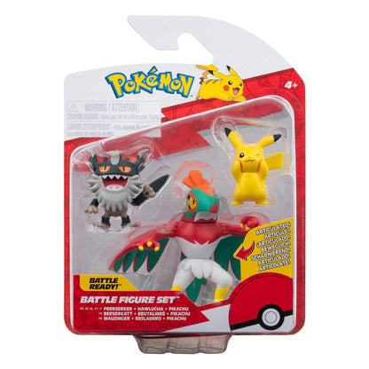 Pokémon Battle Figure Set Figuren 3er-Pack Pikachu #8, Mauzinger, Resladero 5 cm Image 2