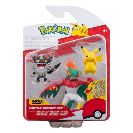 Pokémon Battle Figure Set Figuren 3er-Pack Pikachu #8, Mauzinger, Resladero 5 cm Image 2