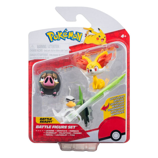 Pokémon Battle Figure Set Figuren 3er-Pack Fynx, Ferkuli, Lauchzelot 5 cm Image 2