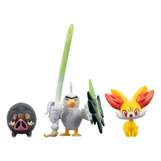 Pokémon Battle Figure Set Figuren 3er-Pack Fynx, Ferkuli, Lauchzelot 5 cm Image 1