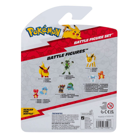 Pokémon First Partner Battle Figure Set Figuren 3er-Pack Magby, Pikachu & Nebulak Image 2