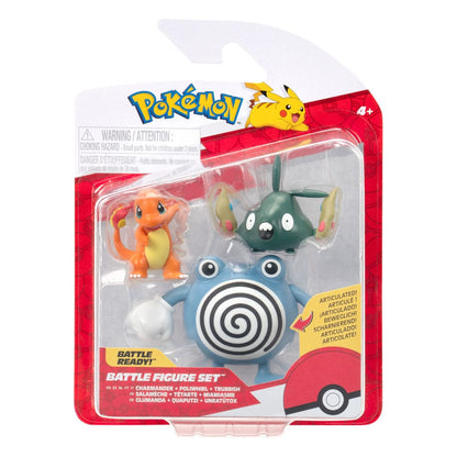 Pokémon First Partner Battle Figure Set Figuren 3er-Pack Glumanda, Unratütox & Quaputzi Image 2
