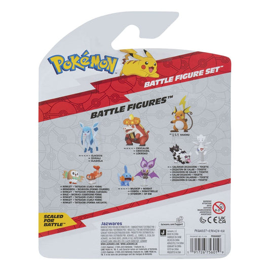 Pokémon First Partner Battle Figure Set Figuren 3er-Pack Leufeo, Pikachu & Feliospa Image 2