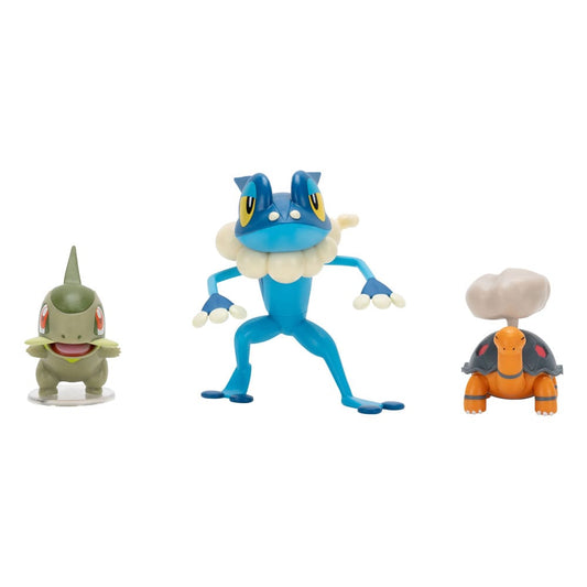 Pokémon First Partner Battle Figure Set Figuren 3er-Pack Qurtel, Milza & Amphizel Image 1