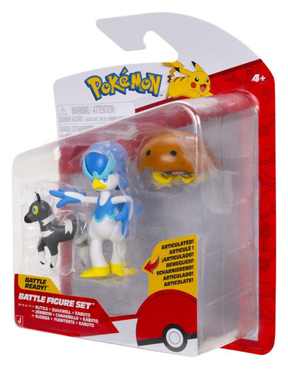 Pokémon Battle Figure Actionfiguren 3er-Pack Elezeba, Kabuto & Fuentente Image 3