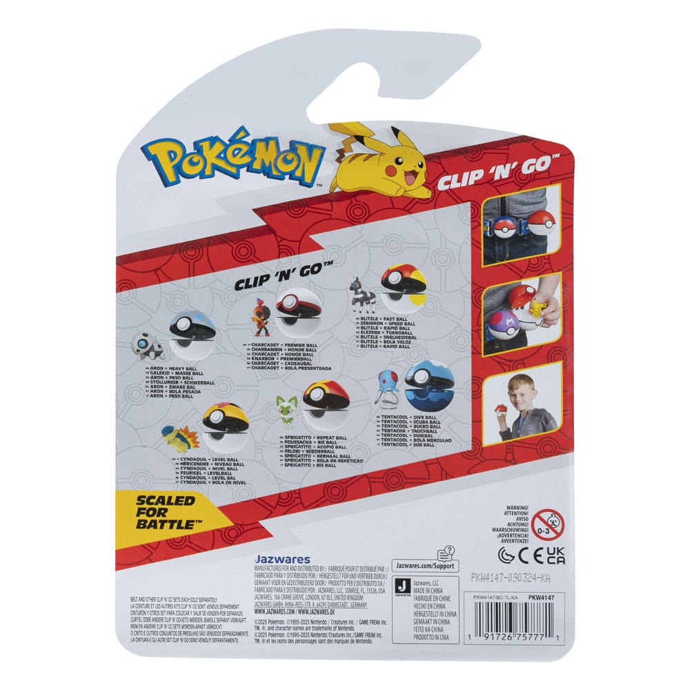 Pokémon Clip'n'Go Poké Balls Stollunior & Schwerball Image 2