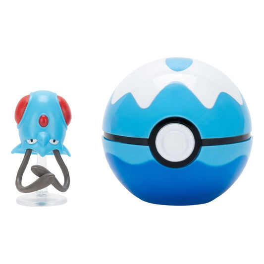 Pokémon Clip'n'Go Poké Balls Tentacha & Tauchball Image 1