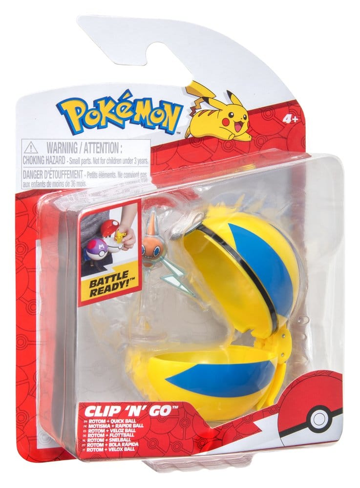 Pokémon Clip 'n' Go Actionfigur Wave 21 Rotom & Schnellball Image 7