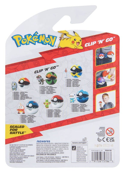 Pokémon Clip 'n' Go Actionfigur Krokel & Superball Image 3