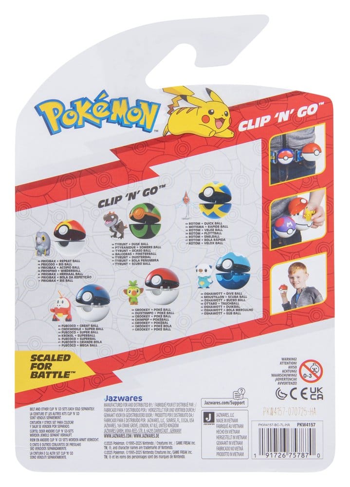 Pokémon Clip 'n' Go Actionfigur Wave 21 Chimpep & Pokéball Image 4
