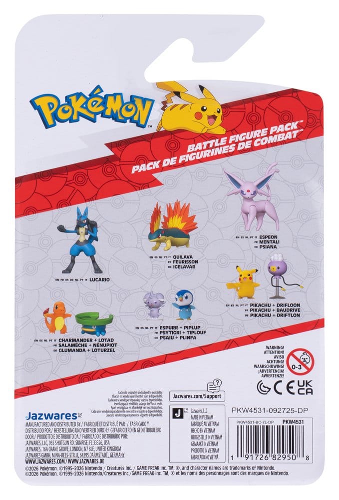 Pokémon Battle Figure Actionfiguren 2er-Pack Driftlon & Pikachu Image 6