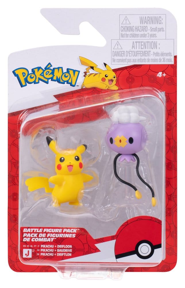 Pokémon Battle Figure Actionfiguren 2er-Pack Driftlon & Pikachu Image 7