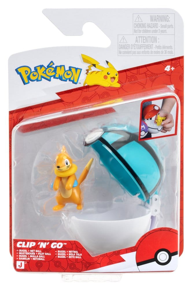 Pokémon Clip 'n' Go Actionfigur Bamelin & Netzball Image 4