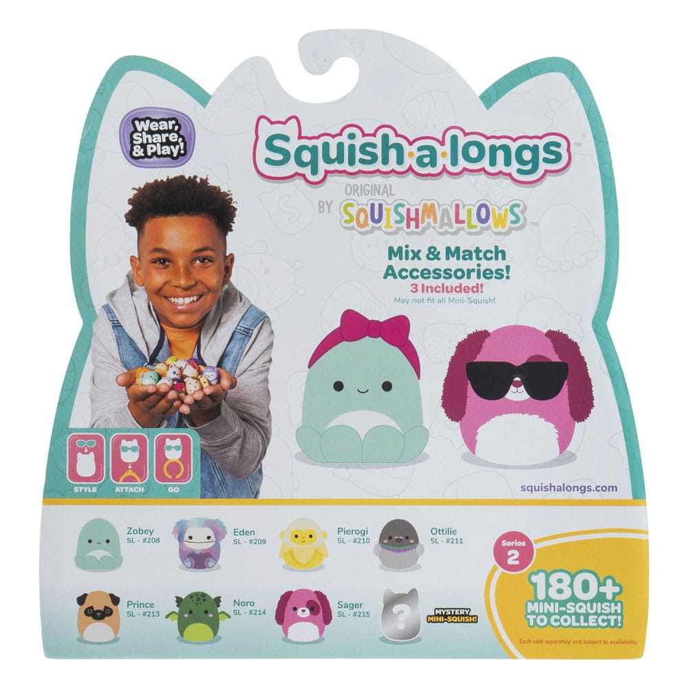 Squishmallows Squish-a-longs Minifiguren 8er Pack Set Series 2 Style 1 2,5 cm Image 4