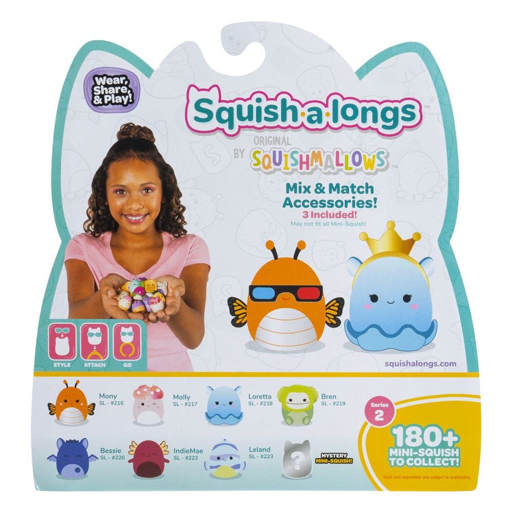 Squishmallows Squish-a-longs Minifiguren 8er Pack Set Series 2 Style 2 2,5 cm Image 4