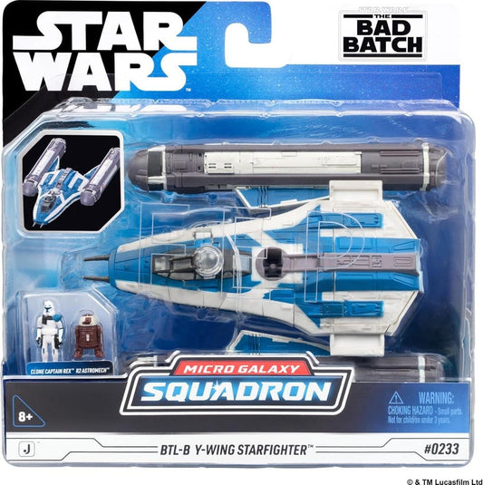 Star Wars Mittelgroßes Fahrzeug BTL-B Y-wing Starfighter with Clone Captain Rex 13 cm Image 1