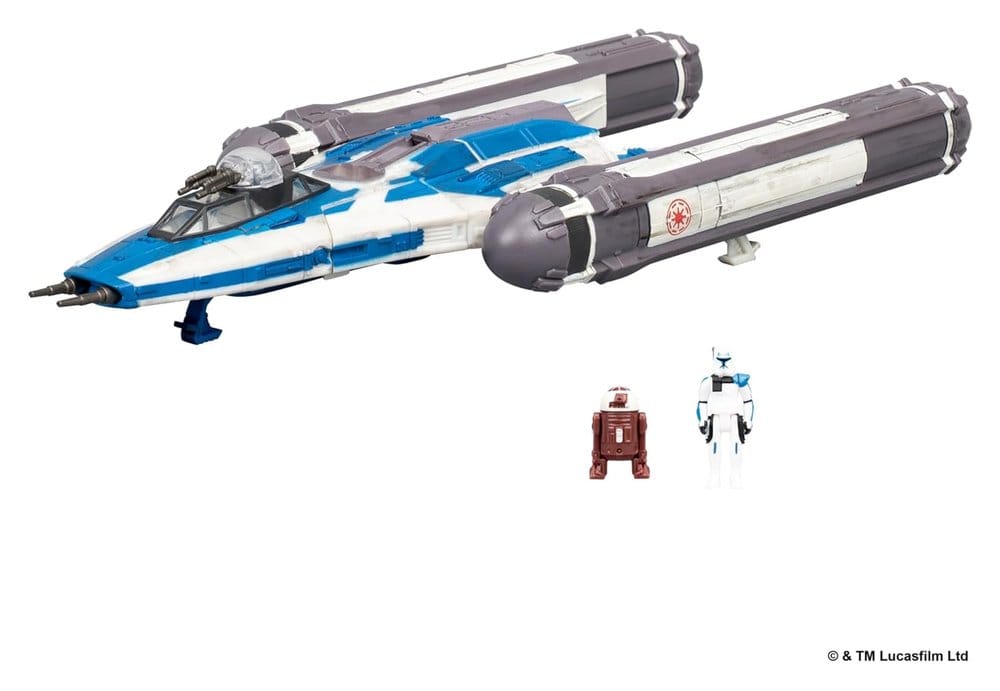 Star Wars Mittelgroßes Fahrzeug BTL-B Y-wing Starfighter with Clone Captain Rex 13 cm Image 3