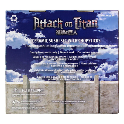 Attack on Titan Keramik Sushi Set mit Essstäbchen Image 2