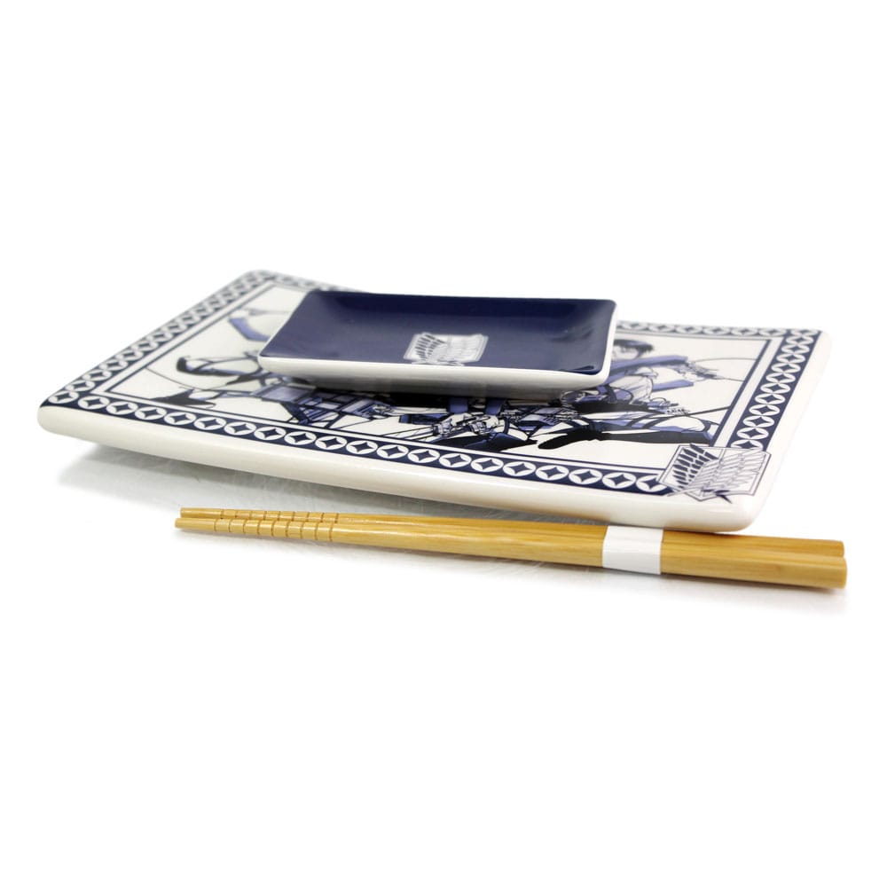 Attack on Titan Keramik Sushi Set mit Essstäbchen Image 4