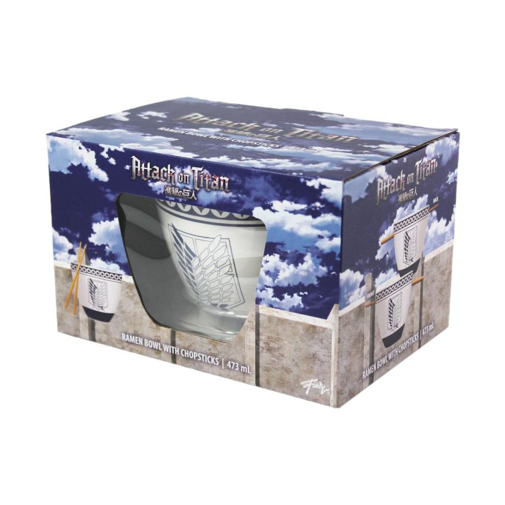 Attack on Titan Ramen-Schüssel mit Stäbchen Emblem 473 ml Image 3
