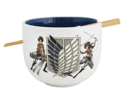 Attack on Titan Ramen-Schüssel mit Stäbchen Survey Corps 414 ml Image 1
