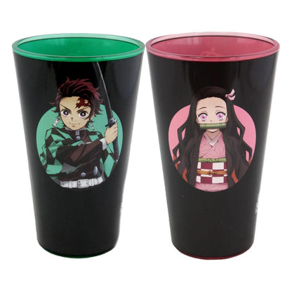 Demon Slayer Trinkgläser 2er-Pack Tanjiro & Nezuko 473 ml Image 1