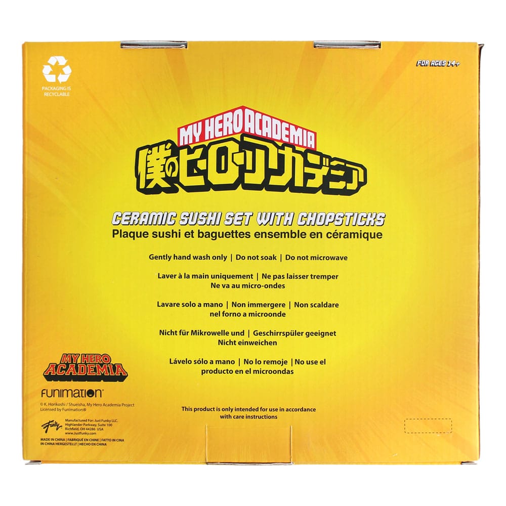 My Hero Academia Keramik Sushi Set mit Essstäbchen UA Image 3