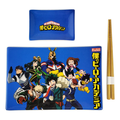 My Hero Academia Keramik Sushi Set mit Essstäbchen Classe 1-A Image 2