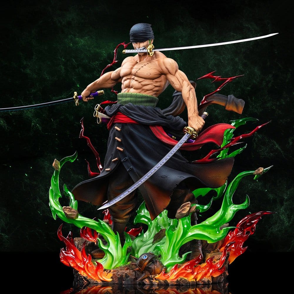 One Piece Legendary Straw Hat Crew Series Statue Roronoa Zoro (Premium Version) 34 cm Image 2