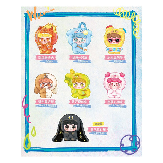 QKid: Emotional Hairy Monsters Series Blind Box Figur 12 - 14 cm Display (6) Image 2