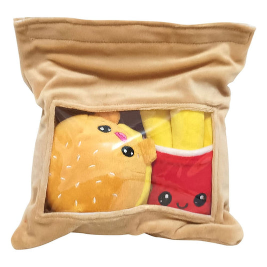Yummis Together Plüschfiguren 2er-pack Burger & Pommes in Take Away Bag 21 cm Image 1