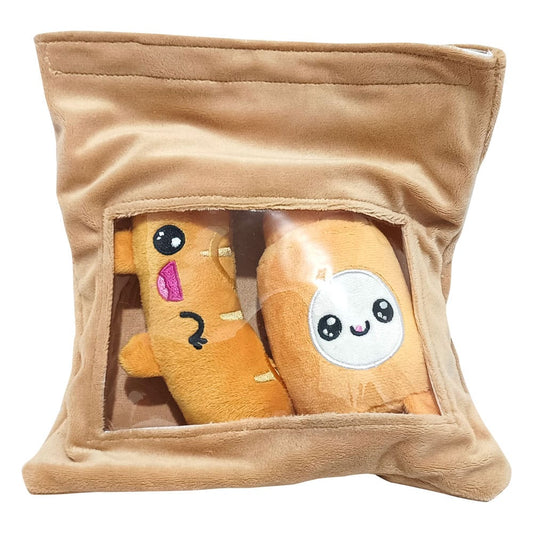 Yummis Together Plüschfiguren 2er-pack Bratwurst & Senf in Take Away Bag 21 cm Image 1