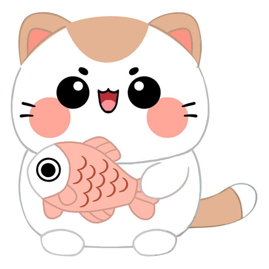 Funny Cat Plüschfigur Cat with Fish 25 cm Image