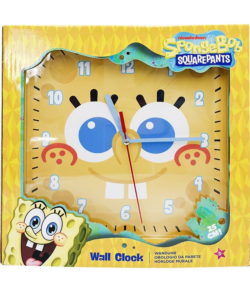 Spongebob Wanduhr quadratisch Spongebob Image 1